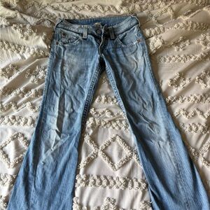 True Religion Light Blue Flare Jeans